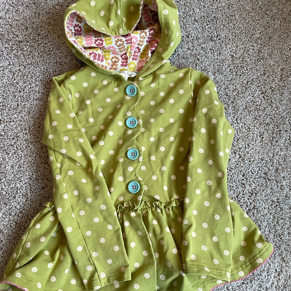 Polka Dot Kids Jacket with Hood